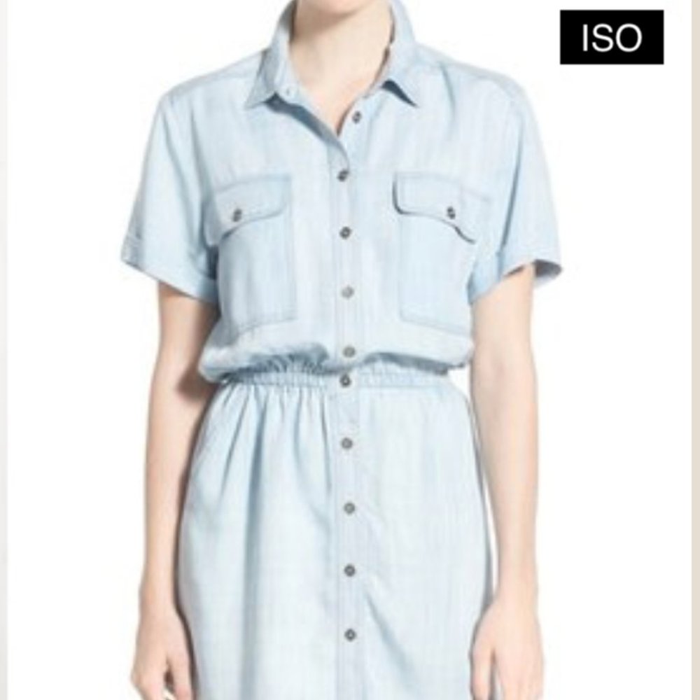 BP Nordstrom Chambray Shirtdress (ISO)